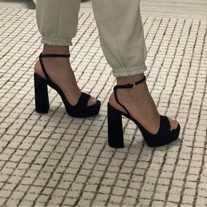 Elegant Black Platform Heels